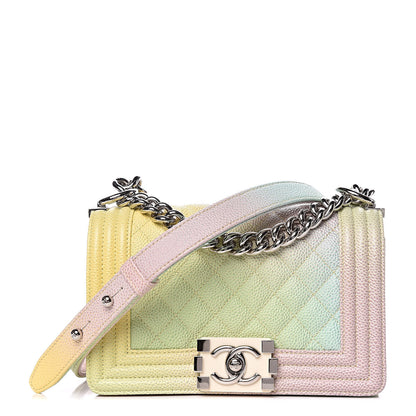 Chanel Caviar Quilted Small Cuba Rainbow Boy Flap Multicolor 1 of 9