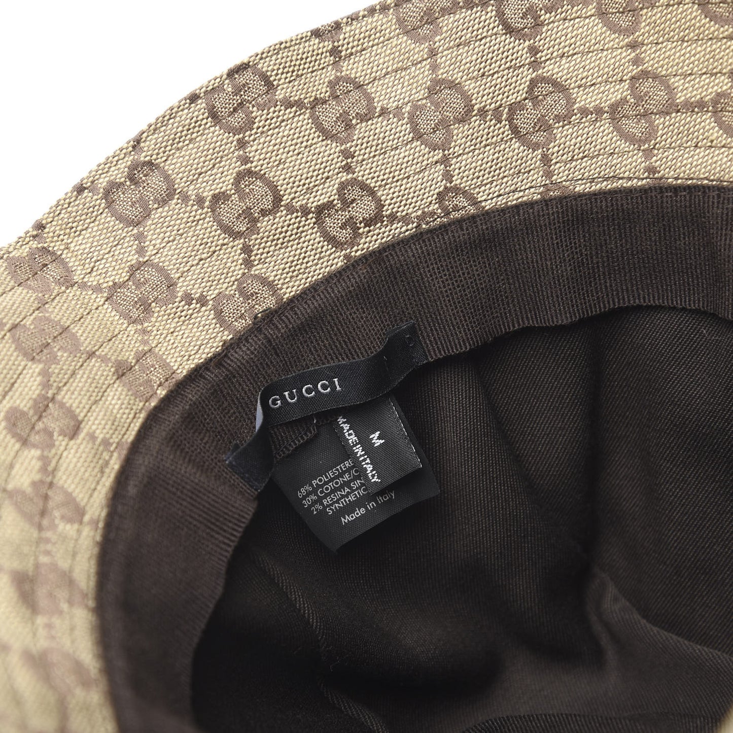 Monogram Web Bucket Hat M Brown