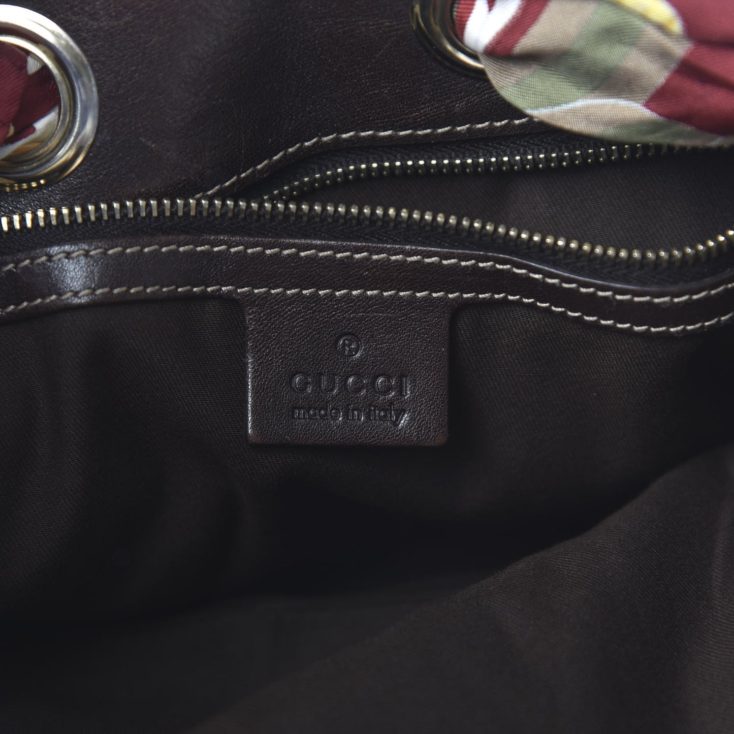 Monogram Medium Positano Tote Dark Brown