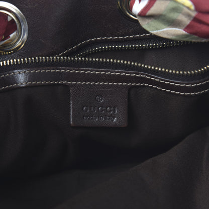 Gucci Monogram Medium Positano Tote Dark Brown 8 of 11