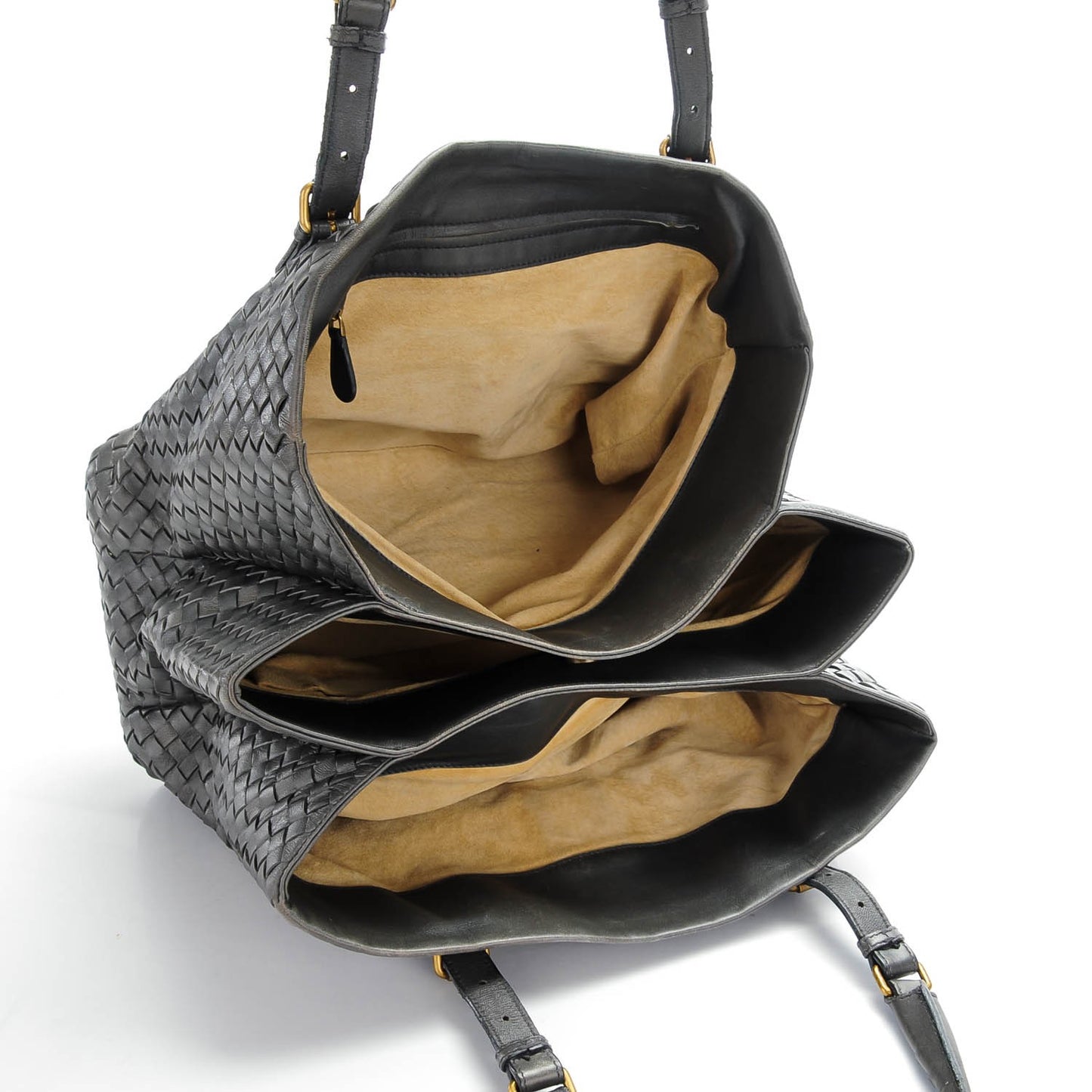 Nappa Intrecciato Roma Tote Ferro