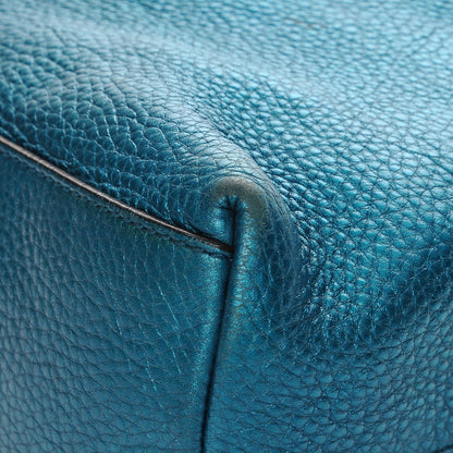 Gucci Metallic Cellarius Calfskin Medium Soho Chain Shoulder Bag Deep Cobalt 13 of 15