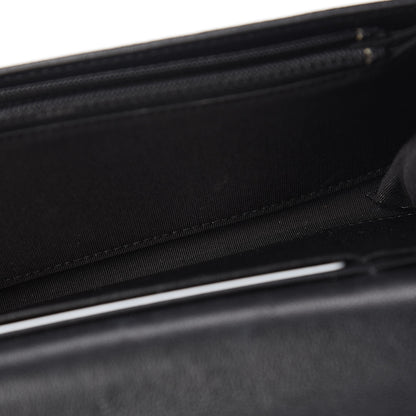 Chanel Goatskin Quilted Medium 19 Flap Wallet Black 10 of 10