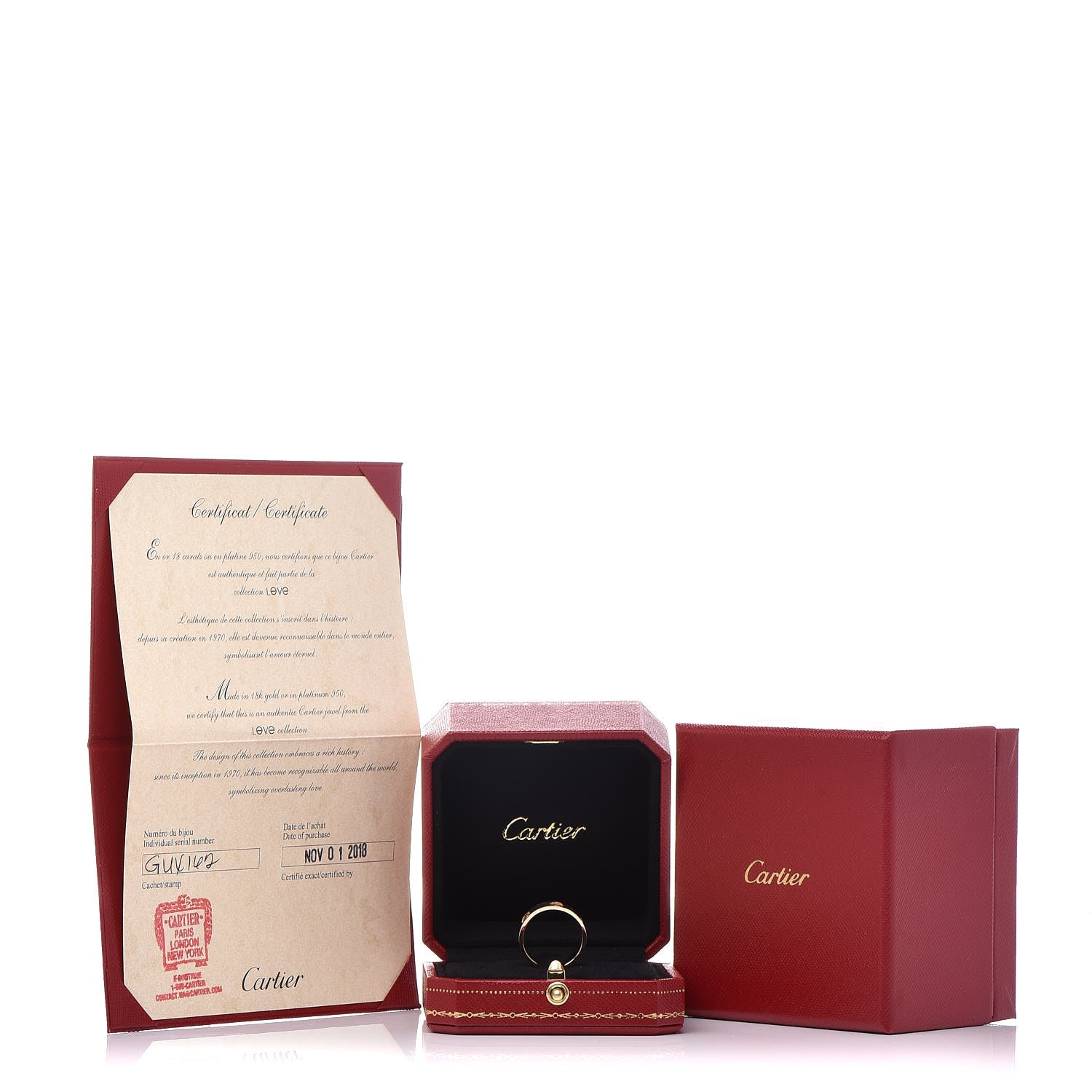 Cartier 18K Yellow Gold 5.5mm LOVE Ring 54 6.75 5 of 5