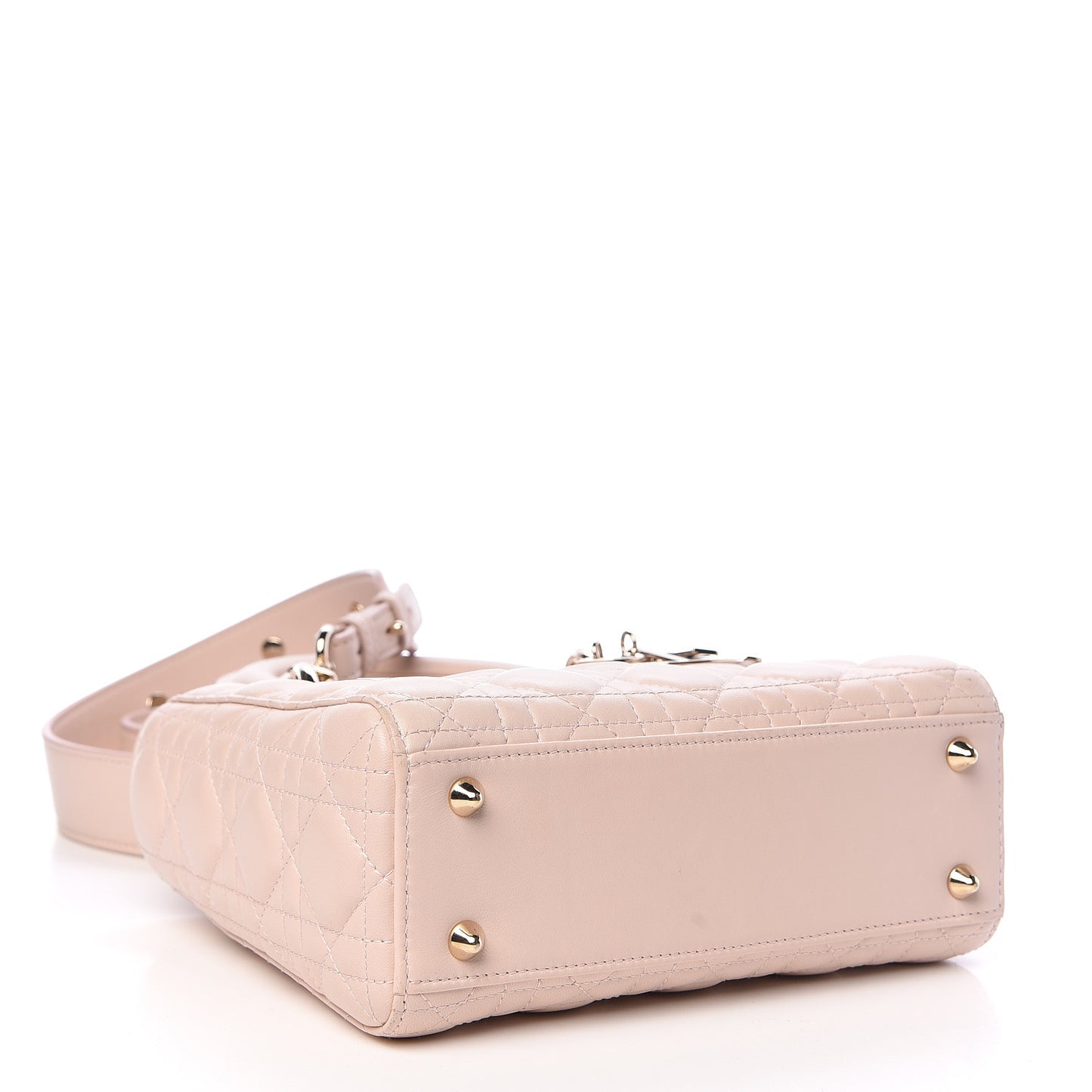 Lambskin Cannage Small Lucky Badges My Lady Dior Pink