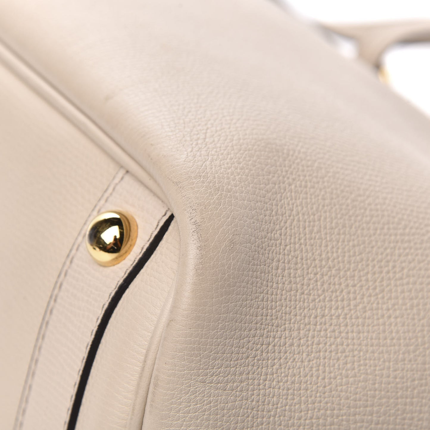 Grainy Calfskin Medium Honeybrook Tote Limestone