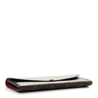 Louis Vuitton Monogram Emilie Wallet Red 4 of 11