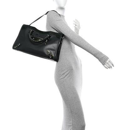 Balenciaga Smooth Calfskin Metallic Patent Giant 12 Silver Hardware City Vert Poker Fonce 3 of 15