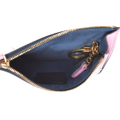 Fendi Vitello Elite Crystal Eye Monster Coin Pouch Key Case Cobalt Multicolor 5 of 9
