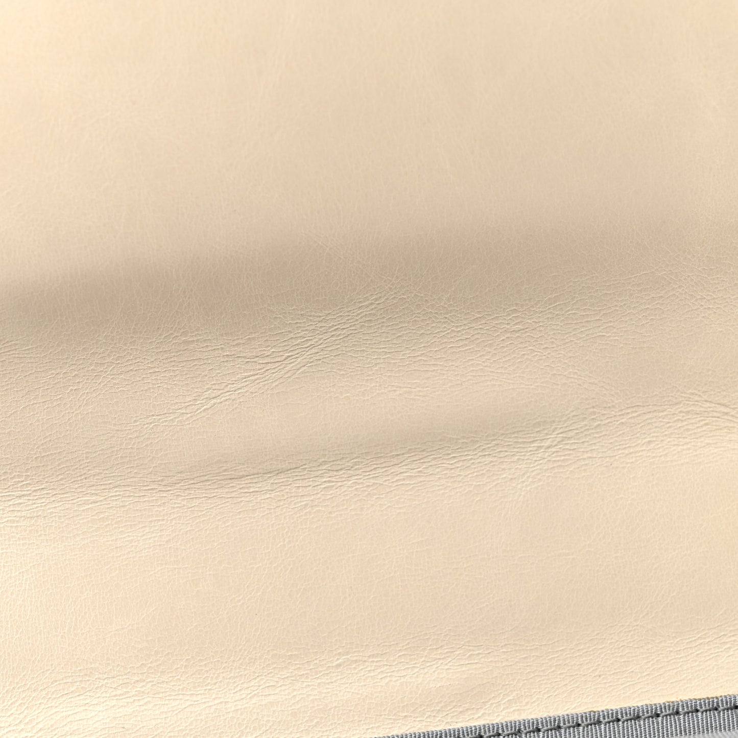 Calfskin Quilted Korean Garden Flap Off White
