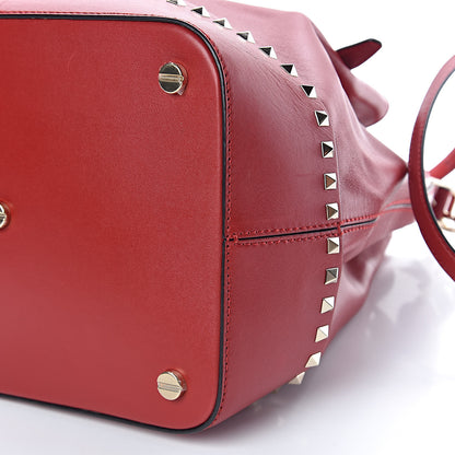 Valentino Garavani Calfskin Lovestud Bucket Rosso Valentino 8 of 8