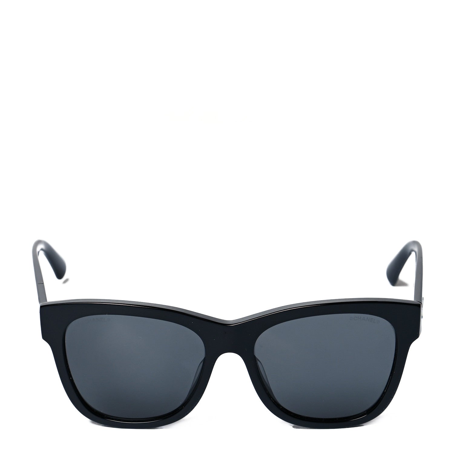 Chanel Acetate Polarized Square CC Sunglasses 5380 Black 2 of 7