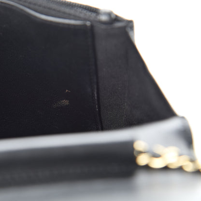 Chanel Lambskin Quilted Boy Wallet On Chain WOC Black 12 of 18