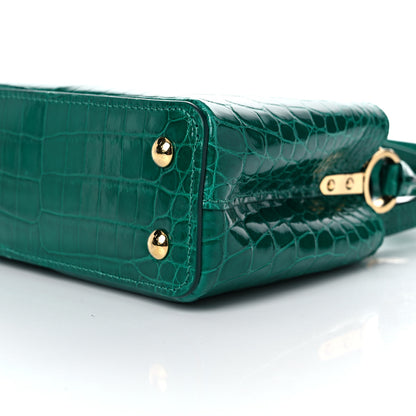Louis Vuitton Crocodile Mini Capucines Emeraude 9 of 11