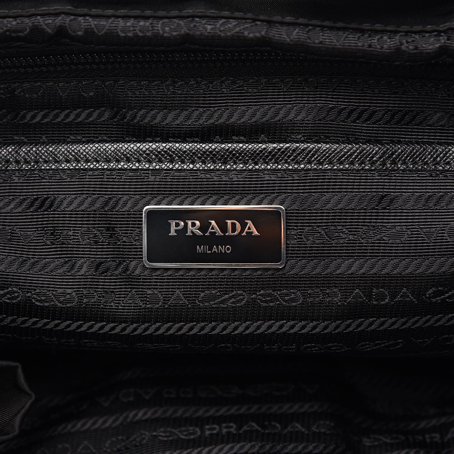 Prada Nylon Vela Medium Backpack Black 6 of 9