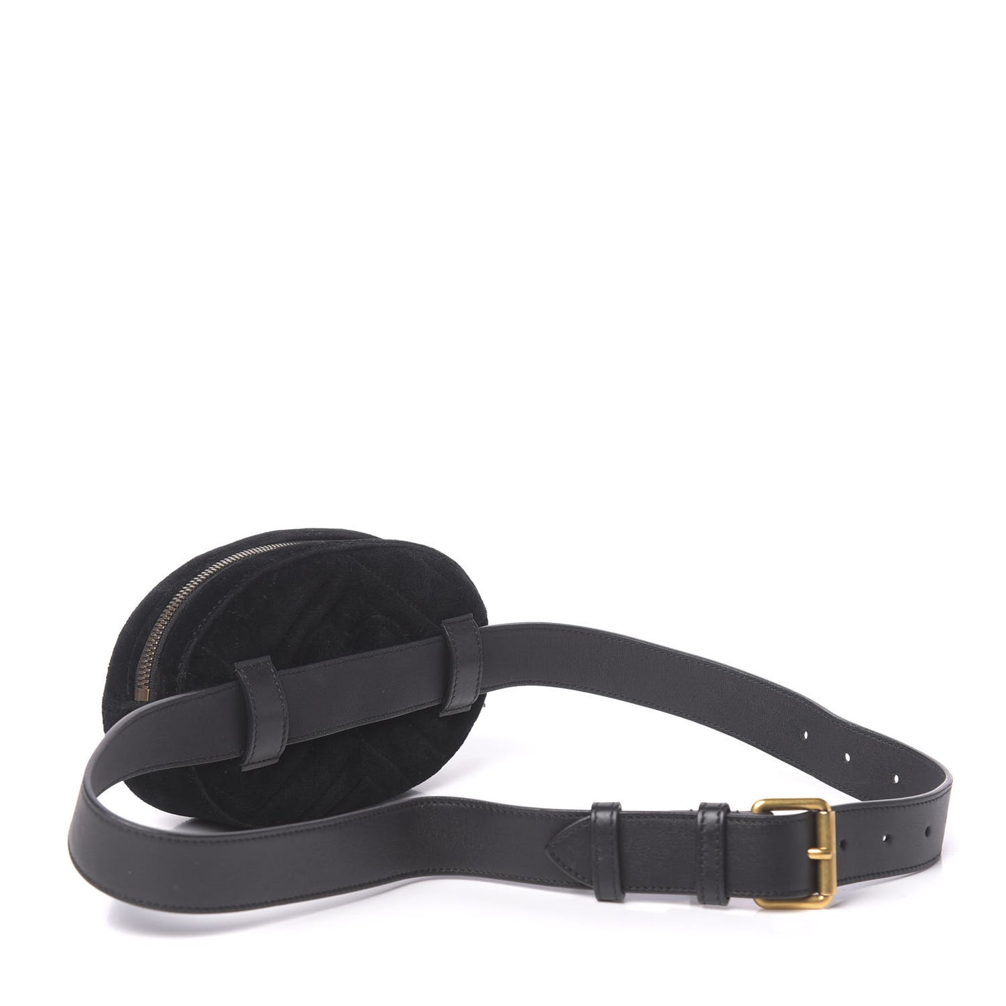 Velvet Matelasse GG Marmont Belt Bag 85 34 Black