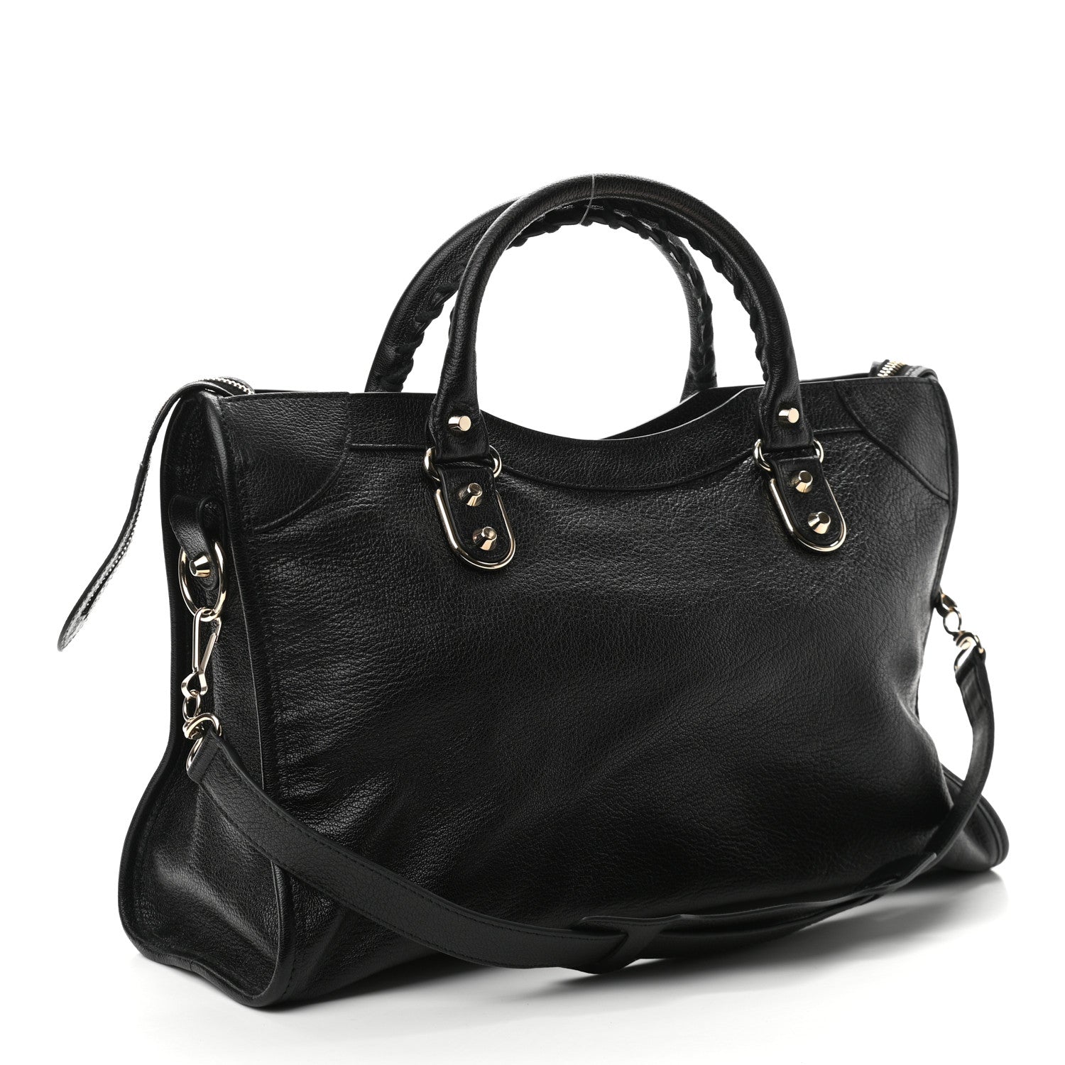 Balenciaga Chevre Gold Metallic Edge Hardware City Black 3 of 10