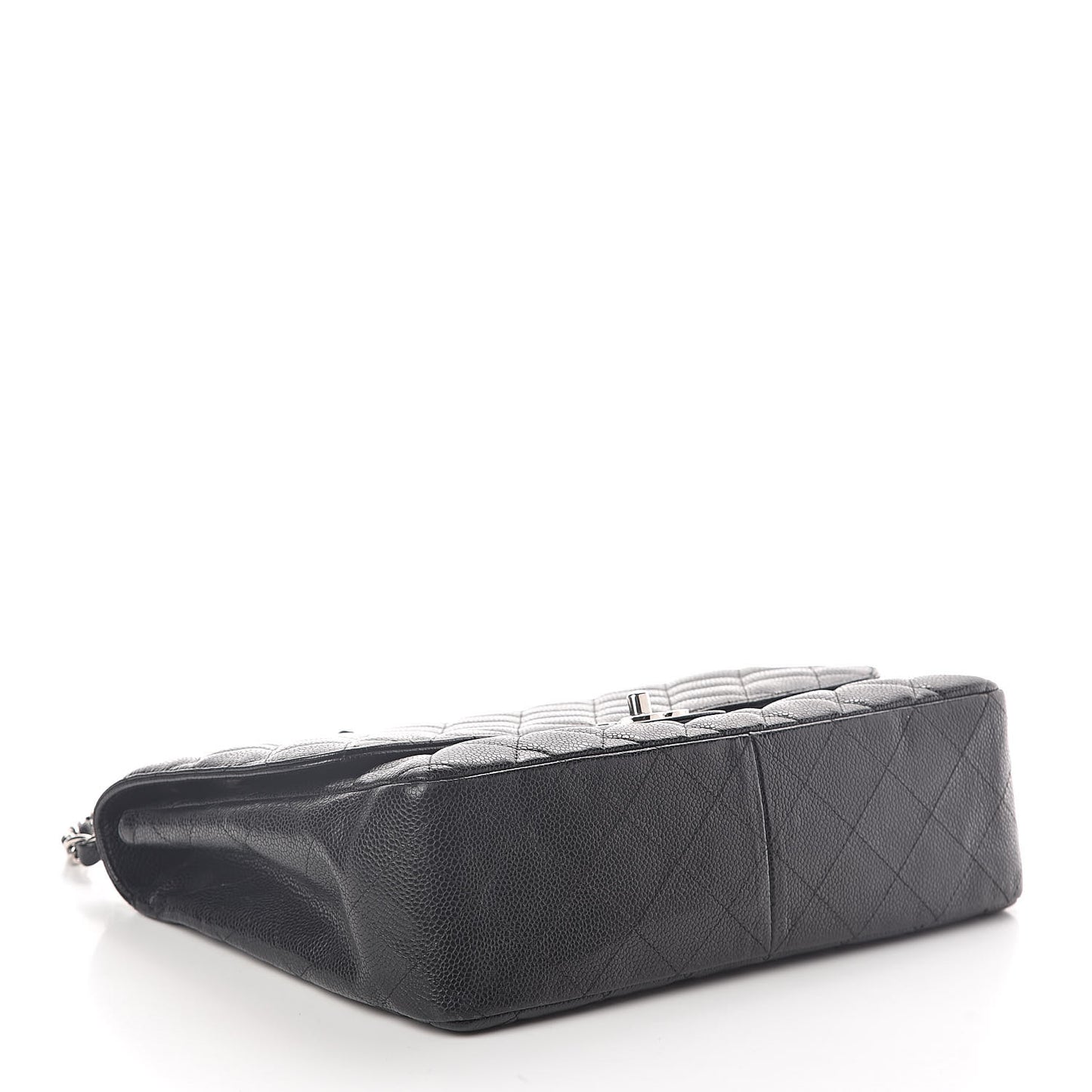 Caviar Quilted Jumbo Single Flap Black