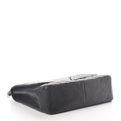 Chanel Caviar Quilted Jumbo Single Flap Black 4 of 10