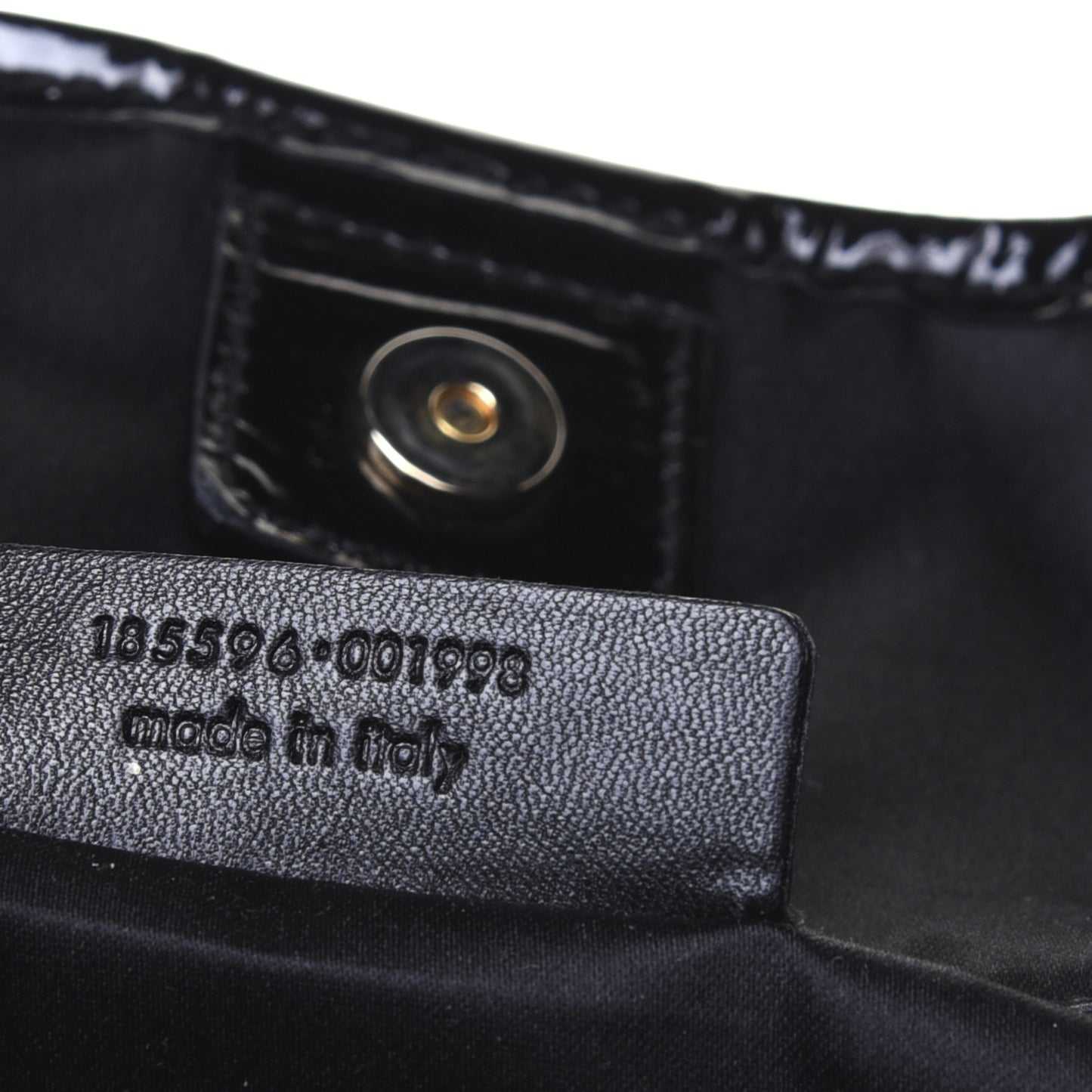 Crocodile Embossed Patent Raspail Tote Black