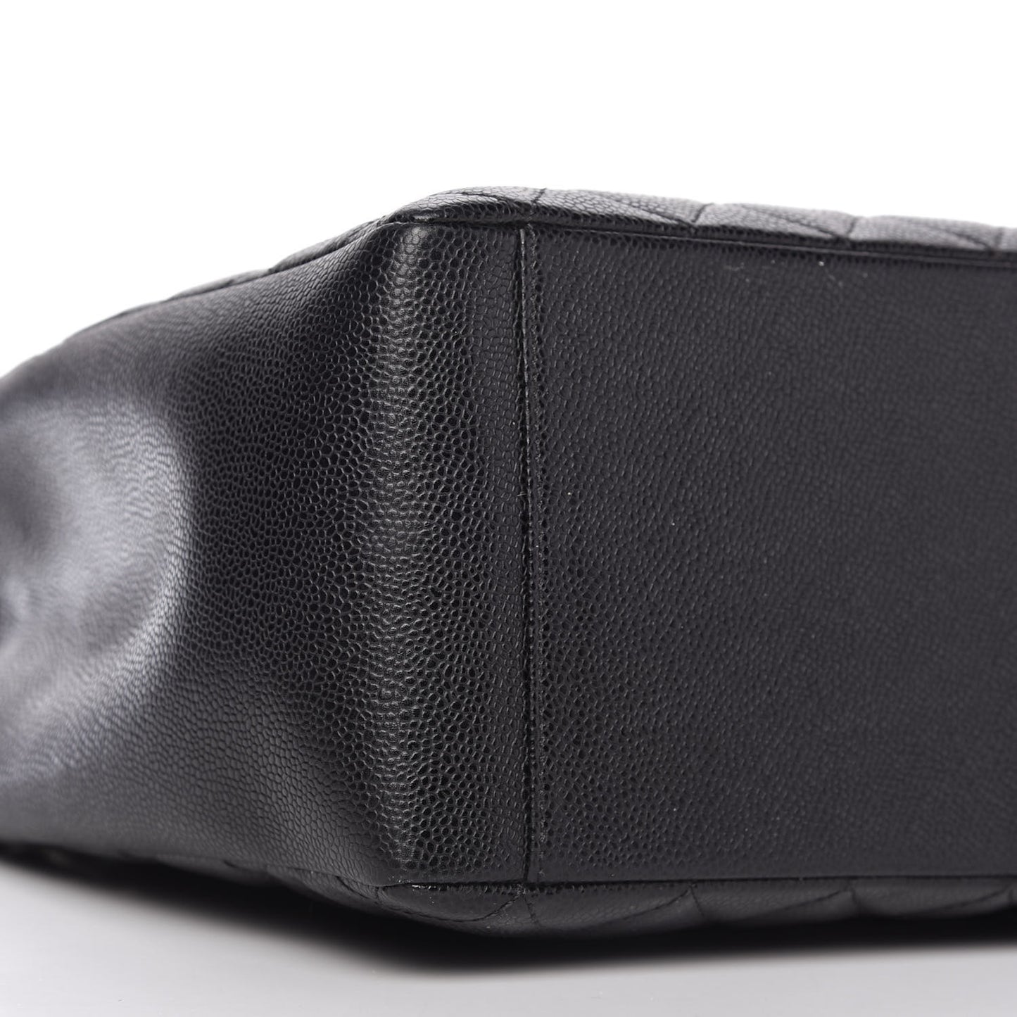 Caviar Quilted Grand Shopping Tote GST Black