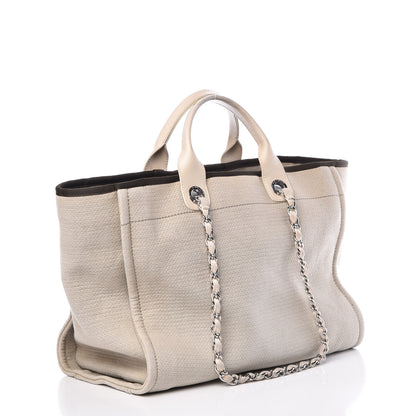 Chanel Canvas Medium Deauville Tote Beige 4 of 21