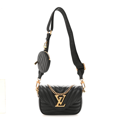 Louis Vuitton Calfskin New Wave Multi Pochette Black 1 of 9