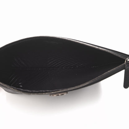 Chanel Caviar Chevron Quilted Medium Boy Cosmetic Case Black 5 of 7