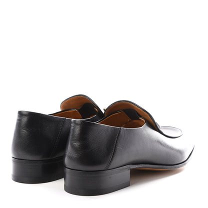 Gucci Goatskin Mens Horsebit Loafers 8.5 Black 4 of 9
