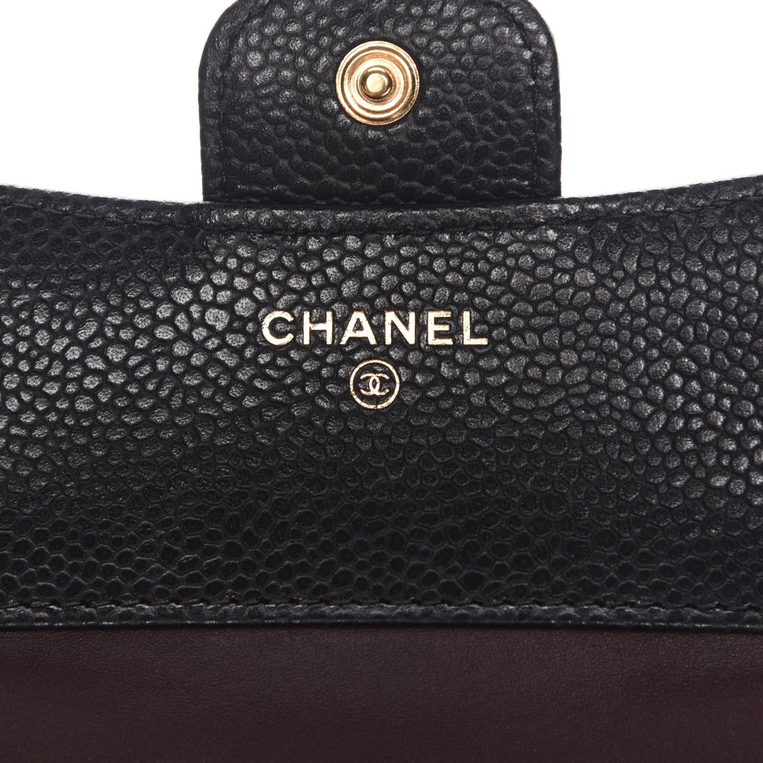 Chanel Caviar Quilted Compact Flap Wallet Black 7 of 9