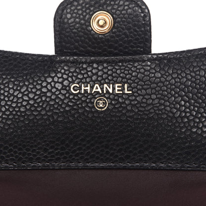 Chanel Caviar Quilted Compact Flap Wallet Black 7 of 9