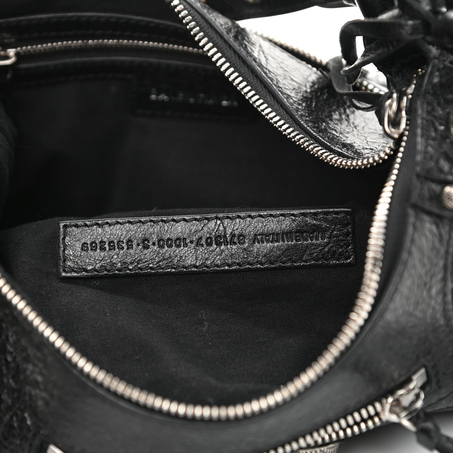 Balenciaga Agneau Arena Small Le Cagole Shoulder Bag Black 7 of 11