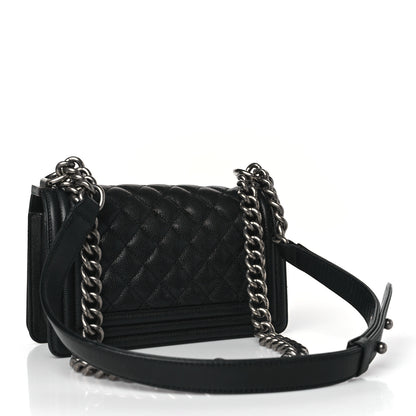 Chanel Caviar Quilted Small Boy Flap Black 3 of 13