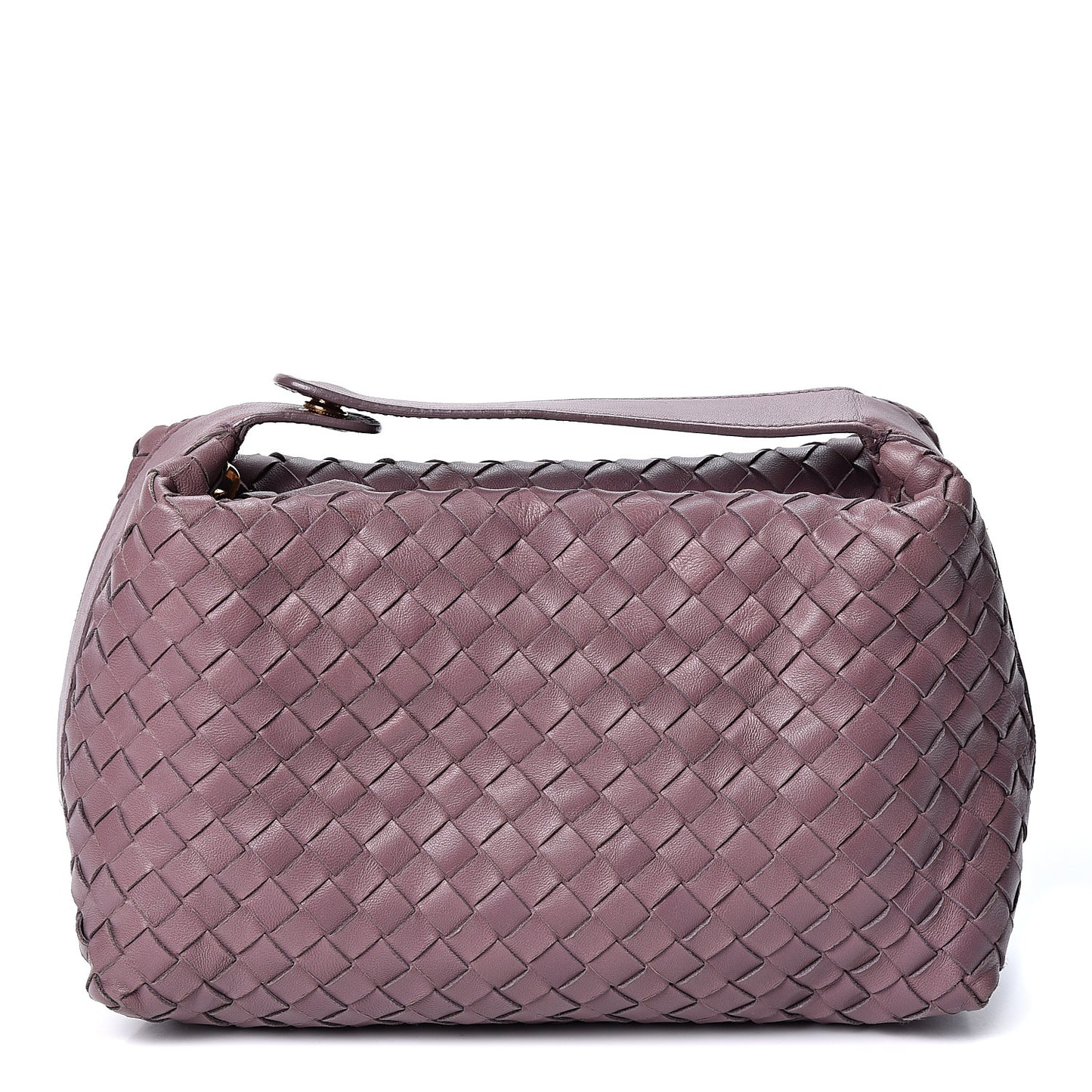 Nappa Intrecciato Large Cosmetic Case Lilac