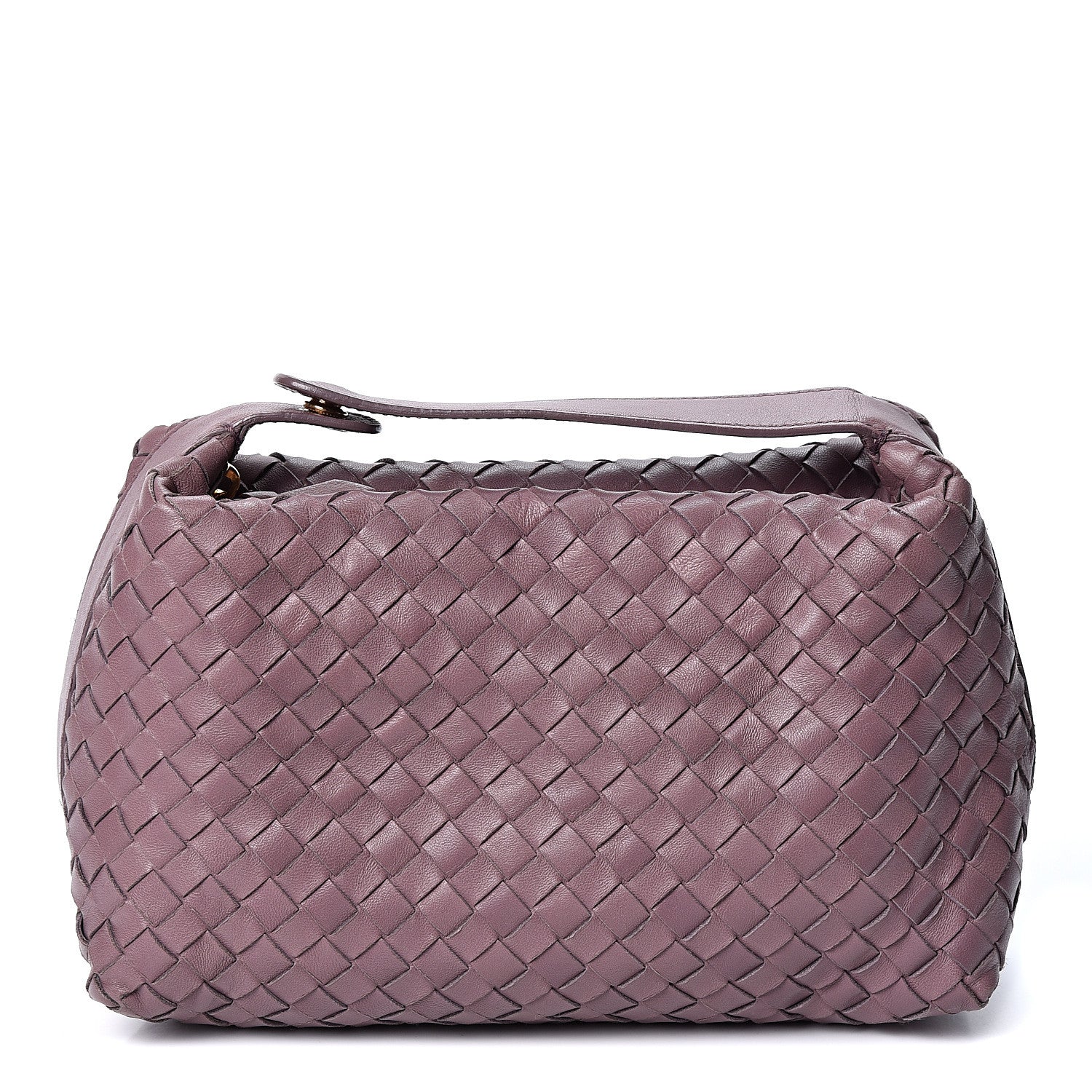 Bottega Veneta Nappa Intrecciato Large Cosmetic Case Lilac 1 of 8