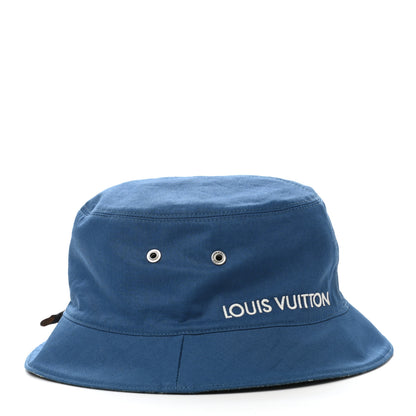Louis Vuitton Monogram Denim Transformable Bob Bucket Hat 58 Blue 12 of 15