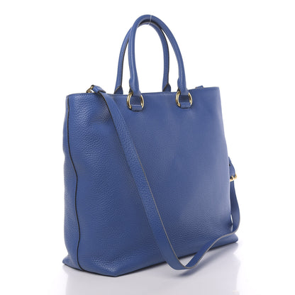 Prada Vitello Phenix Tote Azzurro 4 of 11
