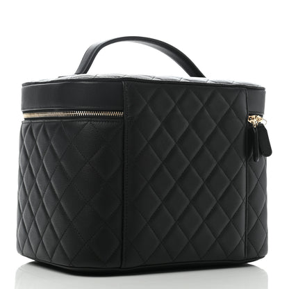 Chanel Caviar Quilted Large Vanity Pouch Black 3 of 7