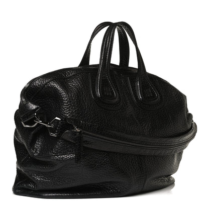 Givenchy Glazed Pebbled Calfskin Large Nightingale Black 2 of 11