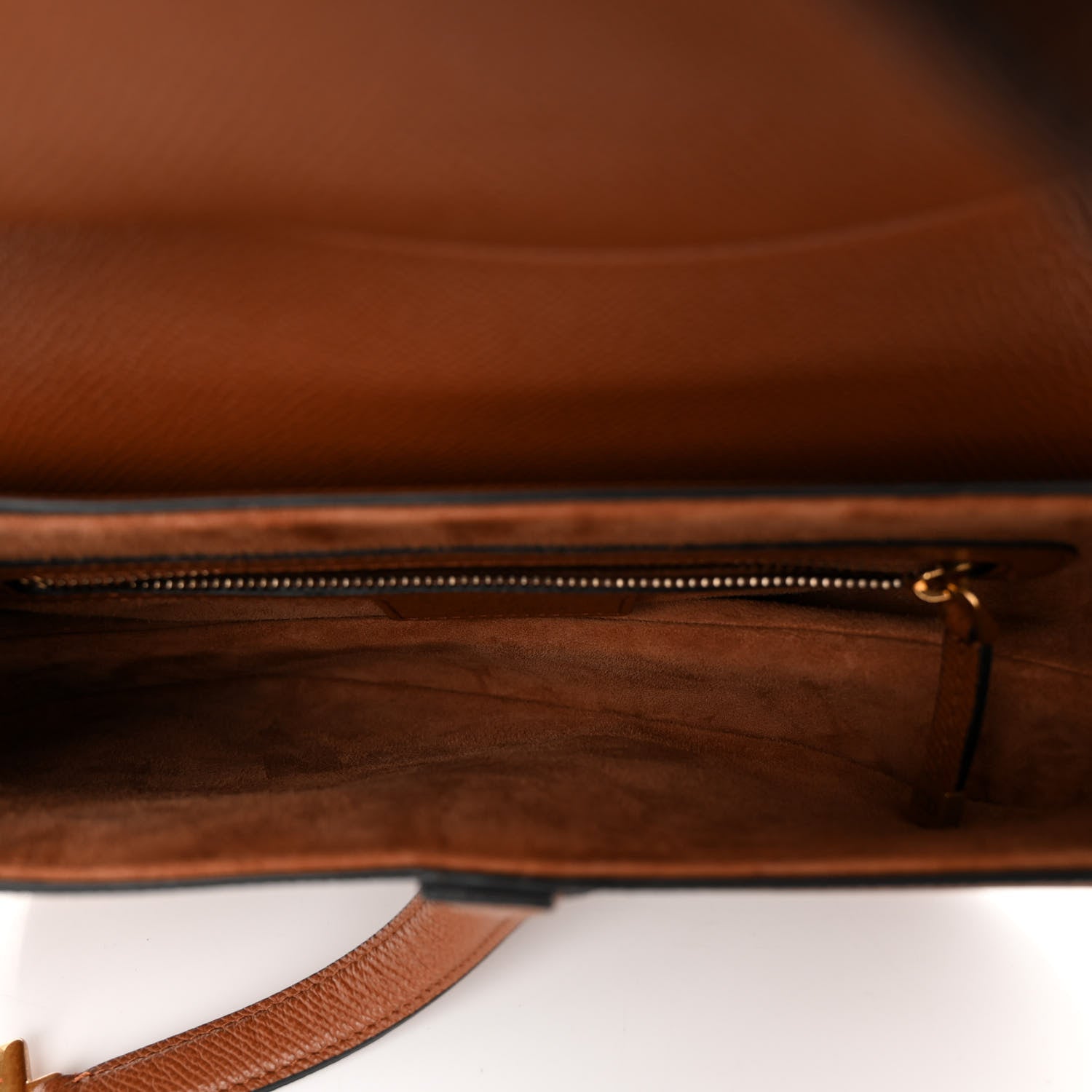 Christian Dior Grained Calfskin Saddle Bag Camello 5 of 9