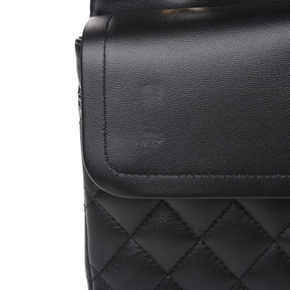 Chanel Lambskin Quilted Medium Double Flap Black 9 of 9
