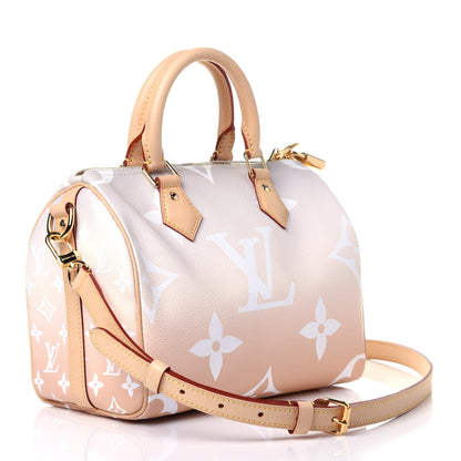 Louis Vuitton Monogram Giant By The Pool Speedy Bandouliere 25 Brume 2 of 11