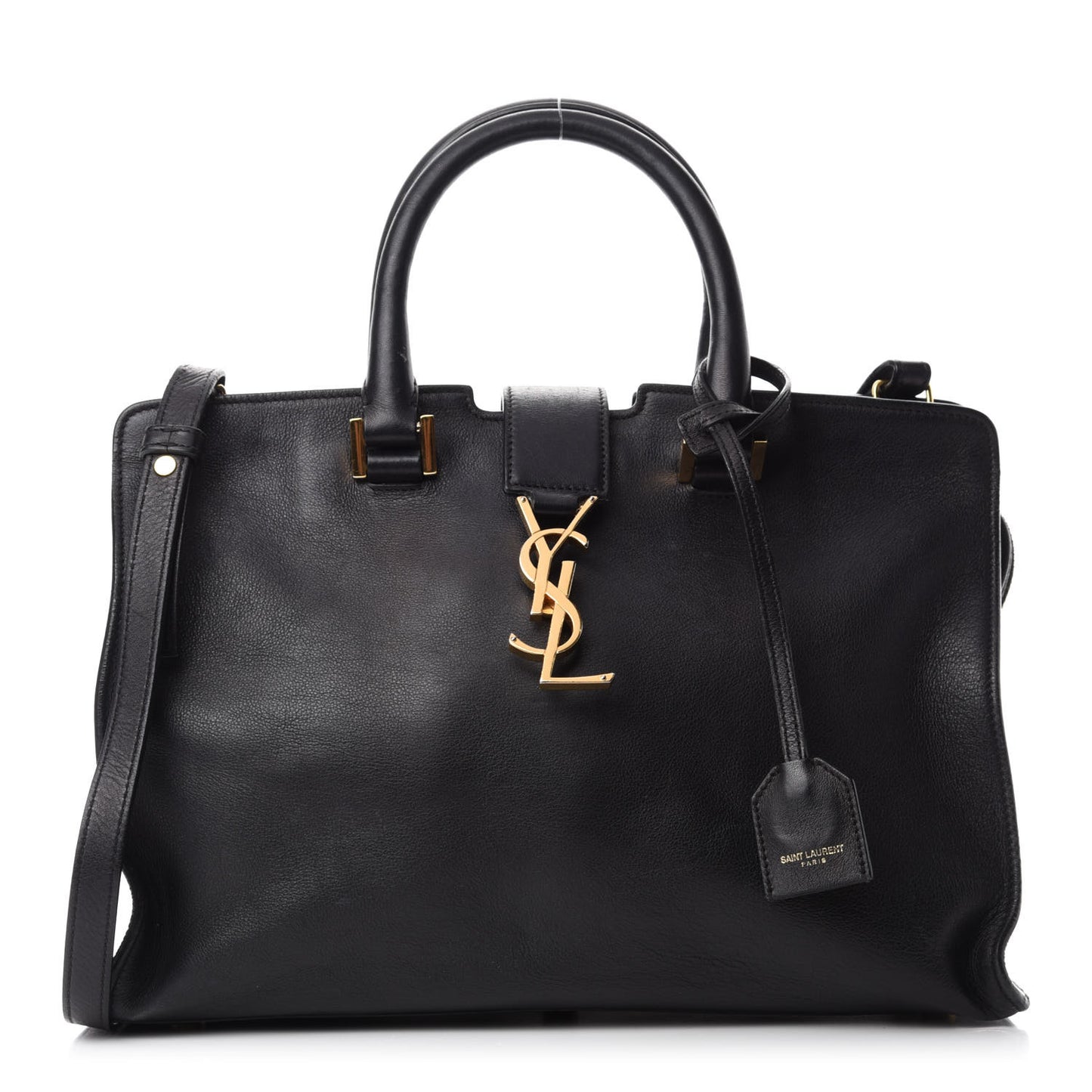 Smooth Calfskin Small Monogram Cabas Black