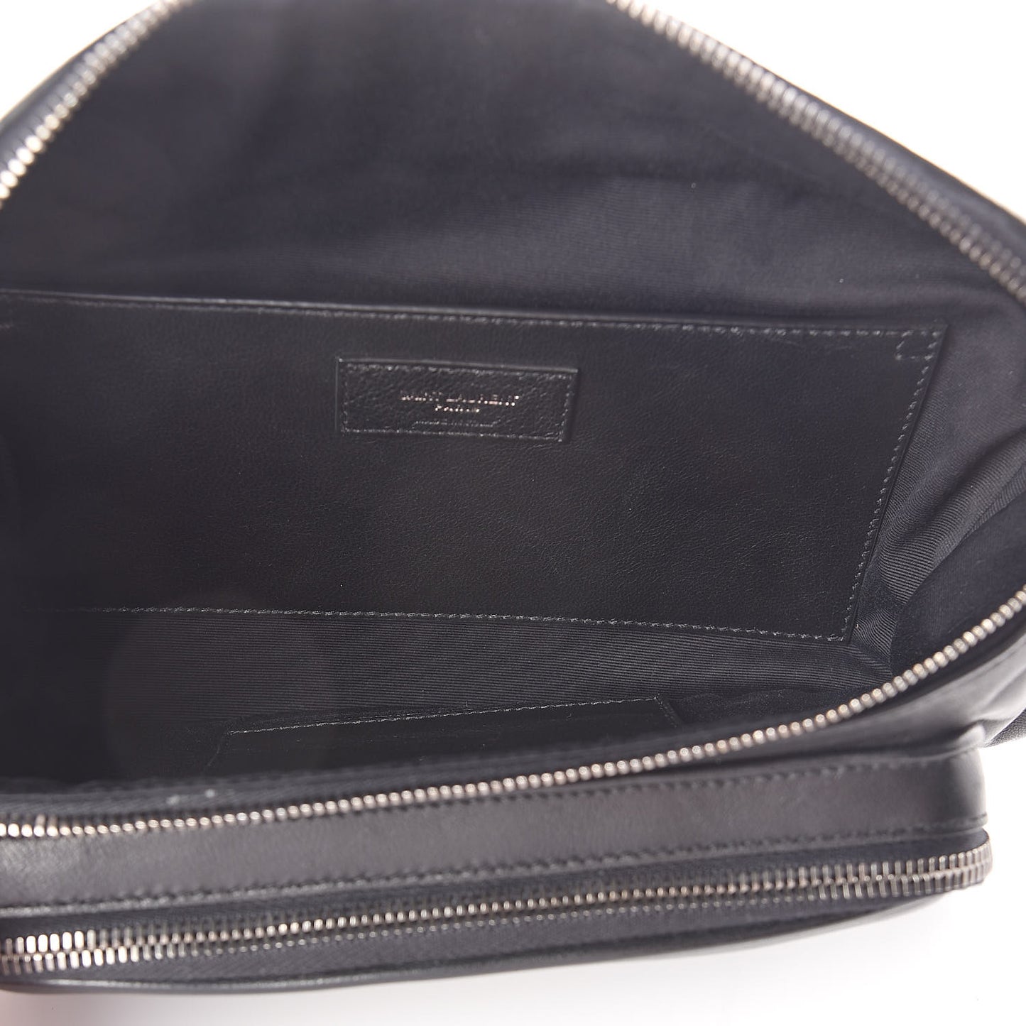 Lambskin Subway Belt Bag Black