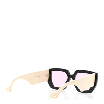 Gucci Square Frame Sunglasses GG0630S Black Ivory 4 of 9