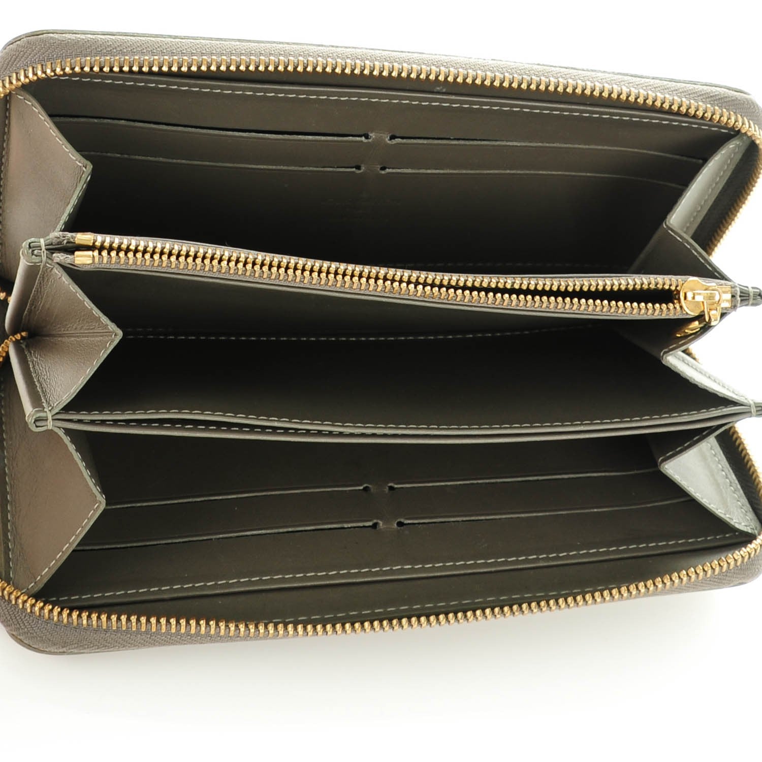 Louis Vuitton Vernis Zippy Wallet Gris Art Deco 6 of 10