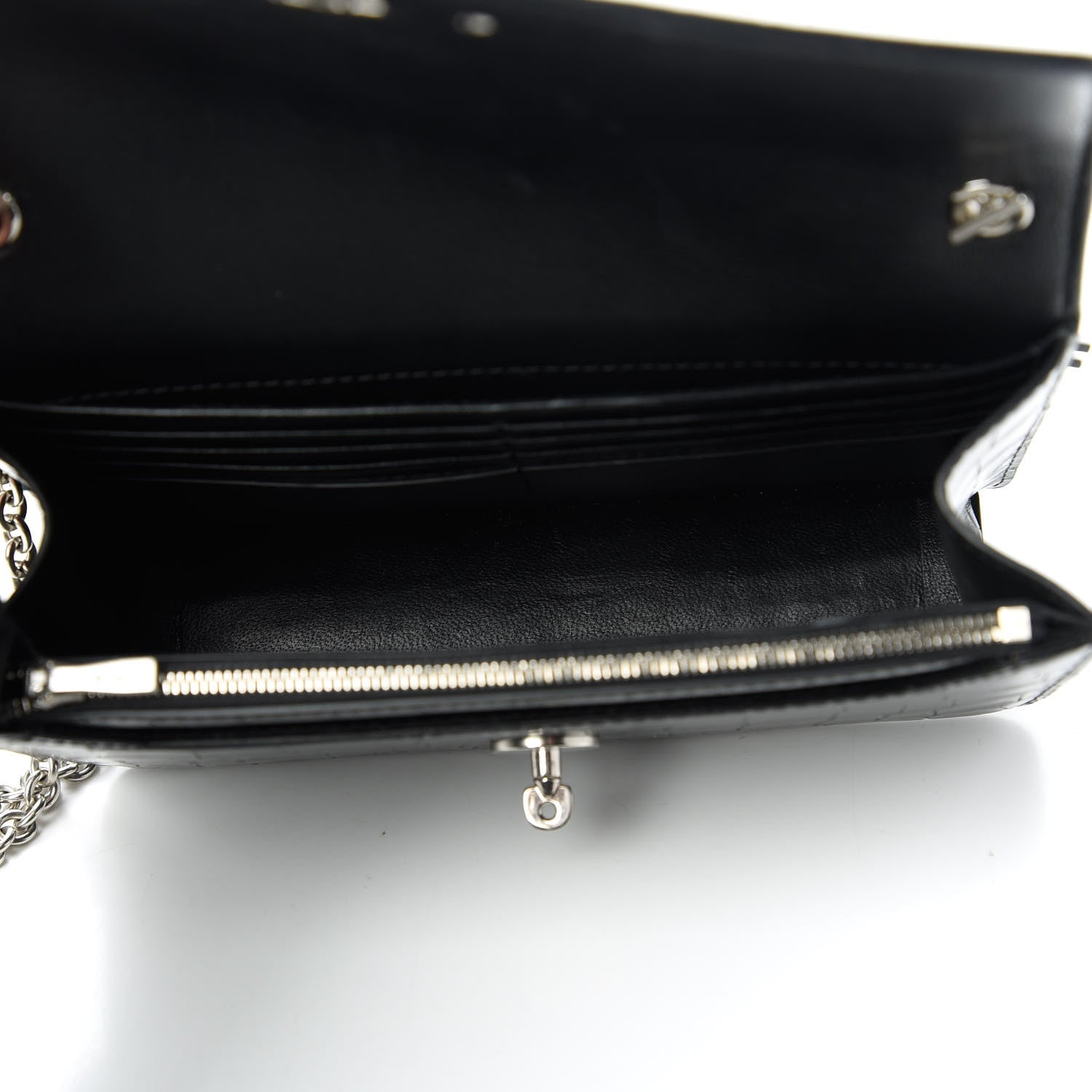Mulberry Crocodile Embossed Calfskin Small Darley Black 5 of 11