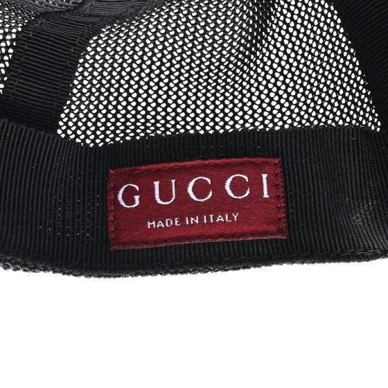 Gucci GG Supreme Monogram Baseball Hat M 58 Black 9 of 11