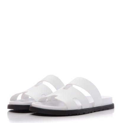 Hermes Calfskin Womens Ankara Sandals 40.5 White 3 of 11