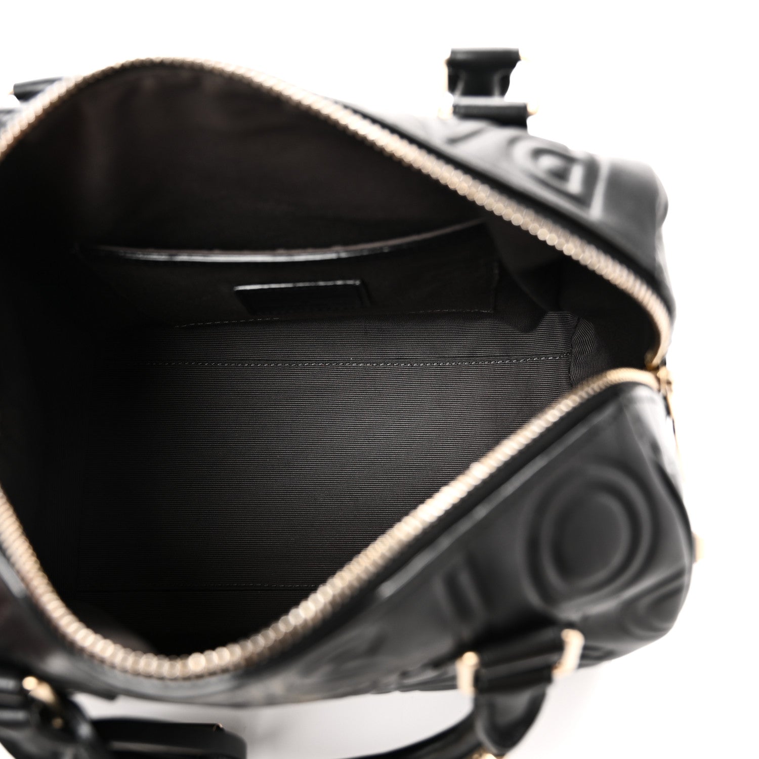 Louis Vuitton Calfskin Embossed Mini Cube Speedy Black 5 of 9